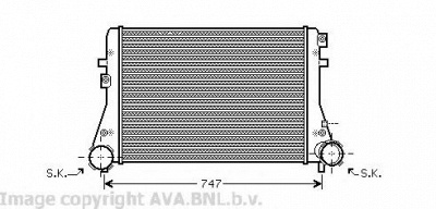 AVA QUALITY COOLING vw4227 -  Интеркулер